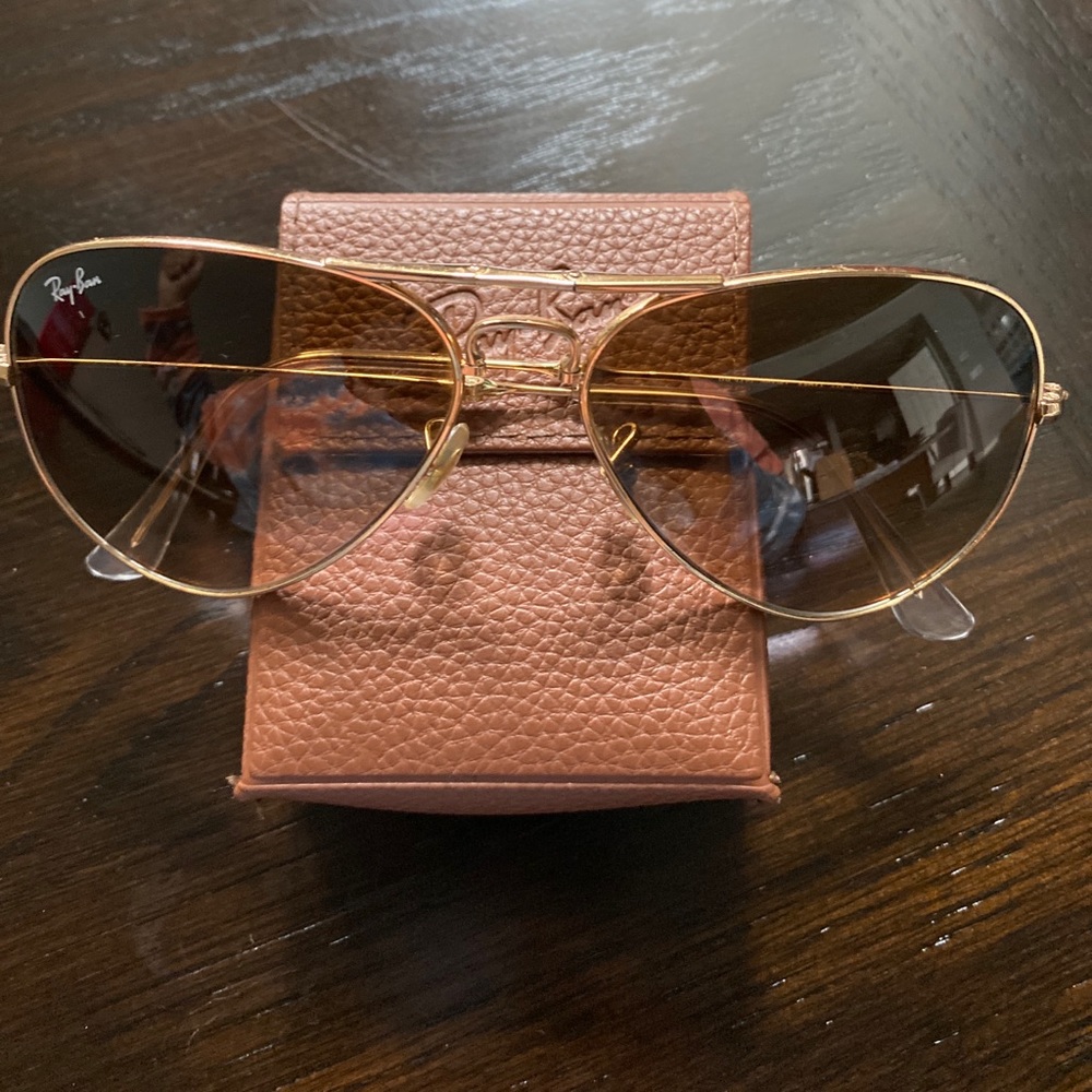 Ray-Ban Foldable Aviator Sunglasses Unisex